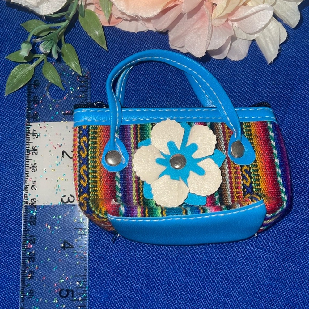 Small ANTIGUA Souvenir Purse Faux Leather Multicolored NWOT BOHO - Picture 4 of 4